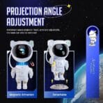 Astronaut Galaxy Projector | Astronaut Nebula Projector Light | Starry Night Light Projector | Galaxy Projector with Remote Control 360° Adjustable & Timer