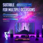 Astronaut Galaxy Projector | Astronaut Nebula Projector Light | Starry Night Light Projector | Galaxy Projector with Remote Control 360° Adjustable & Timer