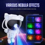 Astronaut Galaxy Projector | Astronaut Nebula Projector Light | Starry Night Light Projector | Galaxy Projector with Remote Control 360° Adjustable & Timer