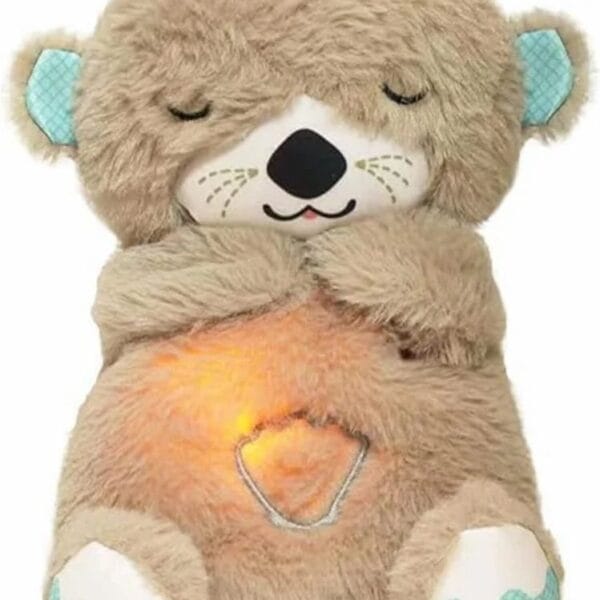 Breathing Teddy Bear Plush Sound Machine Baby Gift with Music, Lights & Breathing Motion