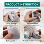 Breathing Teddy Bear Plush Sound Machine Baby Gift with Music, Lights & Breathing Motion