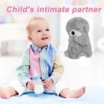 Breathing Teddy Bear Plush Sound Machine Baby Gift with Music, Lights & Breathing Motion