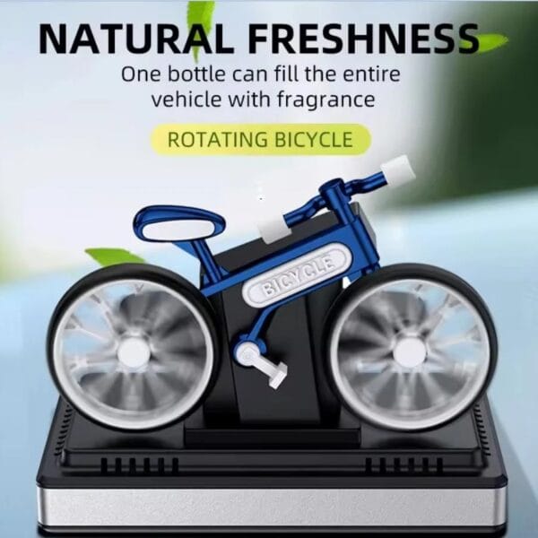 Solar-Powered Car Perfume – Rotating Bicycle Design!