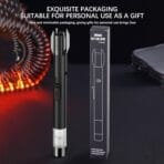 Windproof Metal Lighter with 360ยฐ Flexible Neck for BBQ, Camping, and Welding