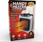 Gadgivent Handy Heater Turbo 800 – Compact & Powerful Wall Outlet Space Heater with Adjustable Thermostat