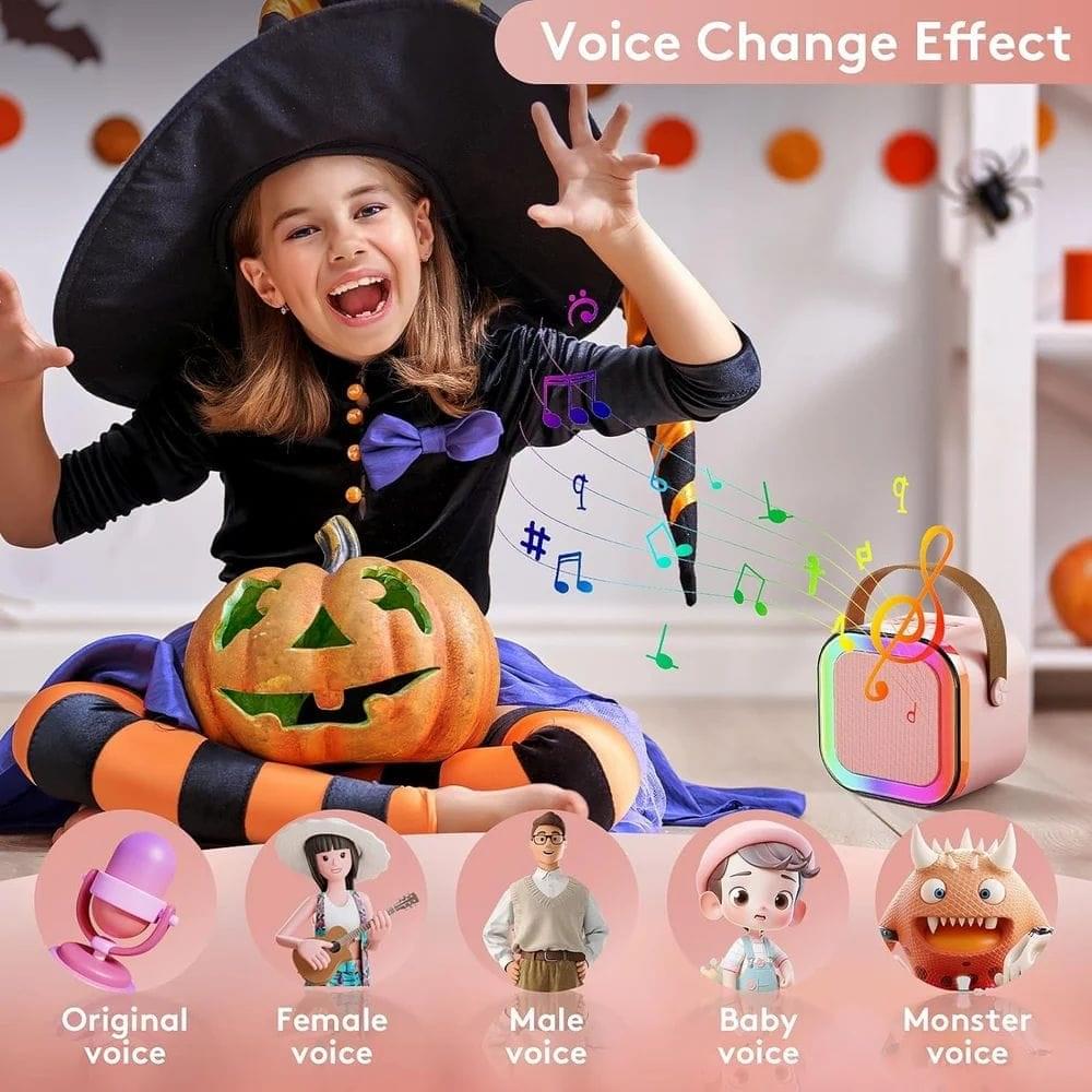 Pink (Base) Kids Karaoke Wireless Microphone Speaker at ₹ 599_piece